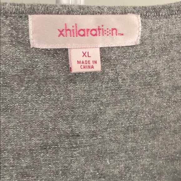 Xhilaration Silver/Gray V Neck Sweater Size Extra Large XL - Picture 5 of 8